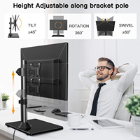 Support de moniteur MG pour écran d'ordinateur, support d'ordinateur, support de studio pour moniteur et haut-parleur