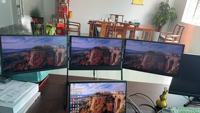 15.6 inç 1080P Hoparlörlü USB-C arabirimli LCD dörtlü laptop taşınabilir monitör üçlü ekran genişletici