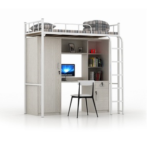 School Furniture Metal School <b>Double</b> Bed, Dormitory Bed, Steel <b>Bunk</b> Bed - Product Image 2