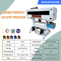 Tête d'impression XP600/TX800/I3200 imprimante Dtf UV 60cm avec plastifieuse automatique nouveau modèle 2025 imprimante Dtf UV