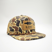Casquettes de baseball snapback à visière plate en tissu Oxford Dobby avec logo brodé non structuré 256, motif léopard sportif à pois personnalisé