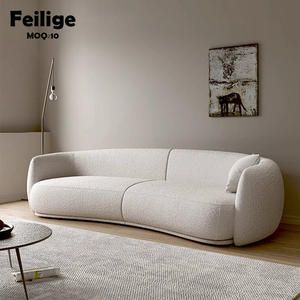 أريكة منحنية شمالية غرفة معيشة مقطعية من الأسفل من المصنع ، شقه ، فندق - Product Image 1