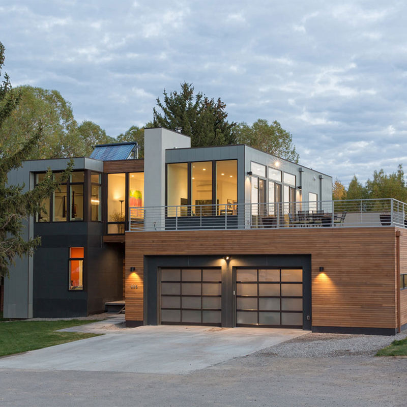 Di lusso in acciaio prefabbricata villa modulare prefabbricata casa per azienda agricola