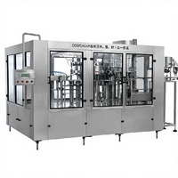 Machine de remplissage automatique d'eau gazeuse 3 en 1, équipement de mise en bouteille d'eau pétillante monobloc pour usine de boissons