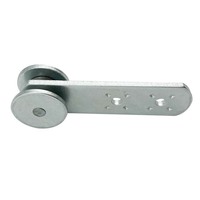 Pièces de remorque contrôle de la cargaison roues coulissantes en acier galvanisé rideau Sider Rail poulie roues poulie à rouleaux pour toile de camion
