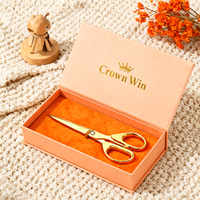 Boîtes d'emballage en papier rigide de luxe pour ciseaux de coiffure avec logo personnalisé, broderie, gaufrage, laminage mat, fermeture magnétique