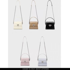 <span class=keywords><strong>Sac</strong></span> à main en cuir véritable pour femmes, sacoche élégante avec cadre en métal, noir, nouvelle collection - Product Image 5