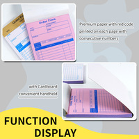 Livre de factures OEM ODM avec papier sans carbone NCR 4ply livre de reçus d'impression CB CFB CF 3ply bon marché et durable