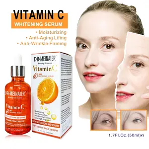 Meilleure vente Sérum à la vitamine C blanchissant la peau Anti-âge Sérum bio hydratant pour le visage atténuant les taches brunes
