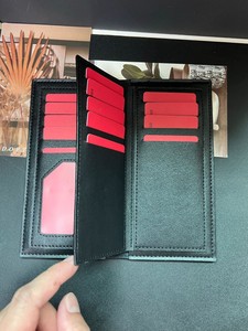 Nouveau Portefeuille Porte-cartes <span class=keywords><strong>de</strong></span> visite et <span class=keywords><strong>de</strong></span> crédit long en cuir PU grain litchi, fin, avec pince à billets et logo personnalisé 2026 - Product Image 2