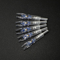 Flèches lumineuses, flèches lumineuses, déclencheurs de corde d'arc, éclairage automatique avec interrupteur S 6,2 mm/0,245 pouces, queue de flèche de tir à l'arc