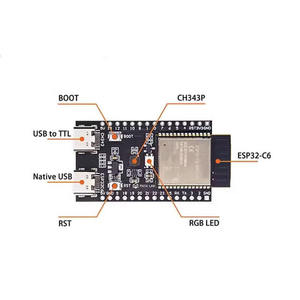 บอร์ดพัฒนา Wi-Fi 6 รุ่น ESP32-C6-WROOM-1-N4/N8/N16 - Product Image 3
