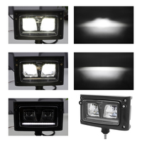 Phare LED ECE R149 R148 R10 à faisceau haut et bas avec feu de stationnement, phare de tracteur LED carré 3x5 pouces