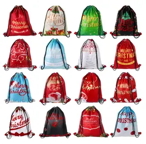 ถุงของขวัญทำจากผ้าฝ้ายที่มีเอกลักษณ์,กระเป๋าอัญมณีคริสต์มาสมีโลโก้เป็นมิตรกับสิ่งแวดล้อม BSCI แบบกำหนดเอง