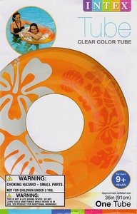 Anneaux gonflables de piscine de tubes de flotteur d'impression de logo de personnalisation colorée transparente pour promotionnel - Product Image 5