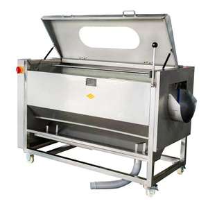 Mesin Pencuci Otomatis Komersial untuk Kentang, Talas, Jahe, Ubi Jalar, Akar Teratai, dan Teripang dengan Sistem Penggosok dan Pengupas Rol - Product Image 2