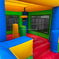 Équipement de location pour fêtes, château gonflable de 20 pieds avec toboggan et piscine à vendre