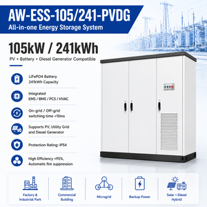 105kW 241kWh All-in-one Commercial <b>Energy</b> <b>Storage</b> <b>System</b> PV Hybrid Microgrid HVAC Cooling IP54 Backup Power - Product Image 3