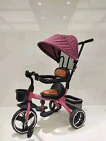 Poussette pas chère en gros 4 en 1, tricycle pour bébé, tricycle à pousser pour enfants, tricycle pour enfants homologué CE, tricycle à 3 roues, vélo pour bébé fabriqué en Chine