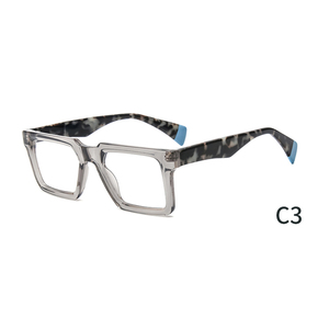 Montures de lunettes anhydrides en acétate d'éthyle coloré pour hommes - Product Image 3