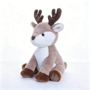Peluche de ciervo personalizado, peluche de reno, peluche de ciervo sentado - Product Image 2