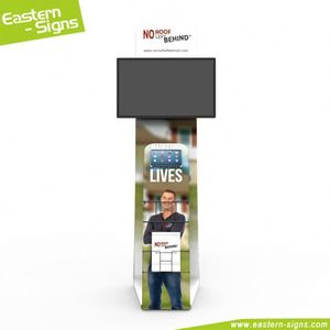 Bán Hot Anodized nhôm cực triển lãm thương mại hiển thị mỹ phẩm TV đứng tầng - Product Image 1