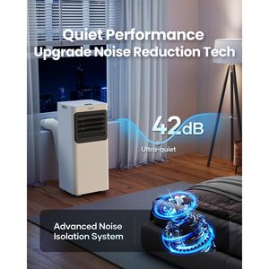 Climatiseur portable Snocod 12000 Btu avec commande intelligente Wifi, refroidissement, déshumidificateur, ventilateur, mode veille - Product Image 2