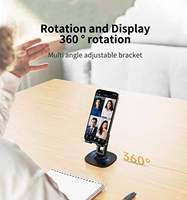 Support de téléphone portable rotatif à 360 degrés, étanche, en alliage, base métallique antidérapante multi-angles à rotation rapide