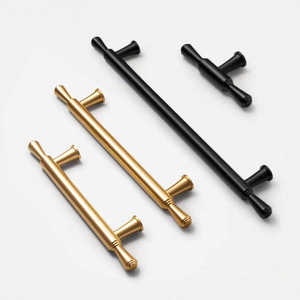 Modern Simple Brushed <strong>Knob</strong> Solid Gold Handle for Wardrobe <strong>Door</strong> Shoe Cabinet Drawer Furniture Accessory - Product Image 6