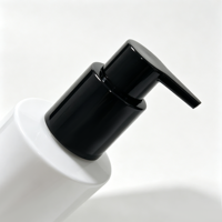 Flacon pompe en PET blanc de 300 ml, conteneur en plastique cylindrique vide pour liquide de soin de la peau, flacon pompe en PET blanc