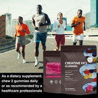 Gummies à la créatine HCL sans sucre Vitahealthy aux baies mélangées, OEM ODM, à mâcher doux pour un usage quotidien et les besoins de la marque, gummies à la créatine HCL