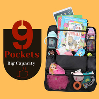 Organisateur de siège multi-poches imperméable, sac de rangement de haute qualité avec sangle à boucle amovible pour voiture, camion, chaise de bureau