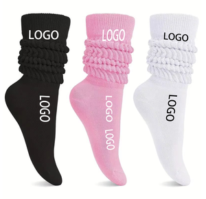Calcetines holgados de arcoíris de algodón 100% de alta calidad para mujer, agarre con logotipo personalizado y posición del logotipo del cuerpo/puño para uso diario - Product Image 1