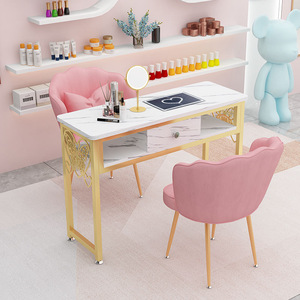 Muebles de Salón de Belleza 2025, Precio Sorpresa Directo de Fábrica, Mesa de Manicura de Madera y Metal, Mesa para Uñas Disponible - Product Image 1