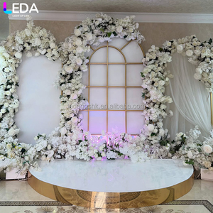 LEDA ชุดฉากหลังงานแต่งงานแบบสามชิ้น ดีไซน์ทันสมัย สีทองเมทัลลิก รุ่นใหม่ล่าสุด - Product Image 2