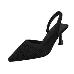 Wholesale 2026 new summer fashion women's ankle-high <b>platform</b> sandals <b>with</b> pointed toes and side perforated breathable fabric - Product Image 5