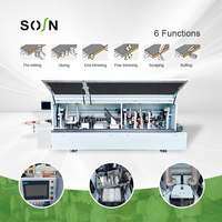 Machine à chantourner automatique multifonctionnelle, chantourneuse pour le travail du bois avec pré-fraisage 6 fonctions pour bande PVC ABS mélamine