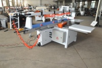 Scie à panneaux CNC horizontale automatique pour le bois avec moteur, table coulissante informatisée, scie à poutre alternative pour le travail du bois 5,5 kW