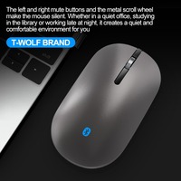 Kotak Hadiah Mewah X5 Mouse Optik Nirkabel Isi Ulang untuk Gamer, Mouse Komputer Nirkabel RGB