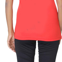 T-shirt court raglan pour femme Sn 2026, 230g, coupe slim, style rétro décontracté, couleurs contrastées W4-752