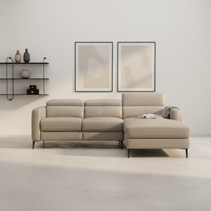 Luxury Modern Fabric Living Room Sofa European L-Shaped Sofa Furniture Minimalist Sofa Manual Headrest Lounge Couch Hotel