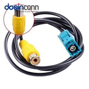 Fakra Z mã nữ để RCA Nam Jack với RG174 cáp đồng trục 50ohm 6GHz cho CCTV Hệ thống thông tin liên lạc