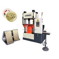 Presse hydraulique à quatre colonnes pour estampage automatique de pièces de monnaie en or, moulage de métaux, contrôle PLC, moteur haute précision, économe en énergie