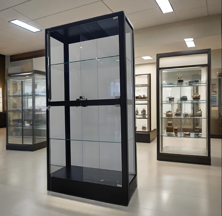 Glass Showcase Shelves Display Store Glass