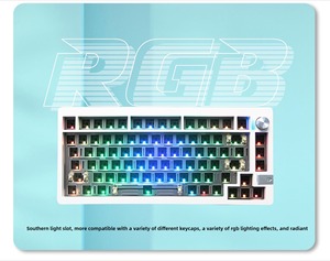 Zuoya ชุดคีย์บอร์ดเล่นเกมกลไกอะลูมิเนียมแบบ LMK81พร้อมปุ่ม RGB backlit swappable สนับสนุน3/5PIN - Product Image 5