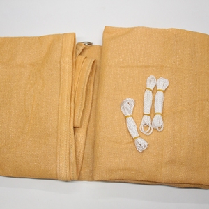 Voile d'ombrage triangulaire 12'x12'x12' anti-UV beige crème - Product Image 5