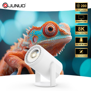 JUNUO Turn 1 Hot Selling Mini <b>Projector</b> 200Ansi 720P 1+8GB Newest Android 14 with BT Portable <b>Projector</b> for Home Use - Product Image 5
