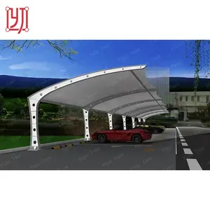 Pvdf Ptfe Material Sun Shade Membrane Structure Membrane Structure Tensile Car Parking Shed