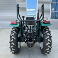 Tracteur agricole à roues YIBANG 80HP 4x4 à transmission par engrenages, équipement agricole essentiel, comprend moteur, boîte de vitesses, roulement, garantie 1 an