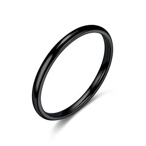 Simple All-in-one <b>Thin</b> Women's Plain Circle Stainless Steel <b>Ring</b> Senior Quality All-in-one Wear Joint <b>Ring</b> Tail <b>Ring</b> Jewelry - Product Image 4